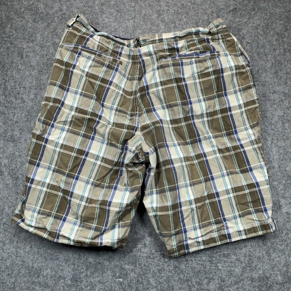Vintage Reversible Shorts Mens 34 Blue/Green Plaid V/031000 Streetwear‎ Preppy - Picture 2 of 10